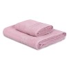 Πετσέτες προσώπου - μπάνιου Dora Capa Home σετ 2 τμχ 450gr/m² χρώμα ροζ