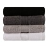 Πετσέτες προσώπου Rainbow Hobby σετ 4 τμχ 500gr/m² χρώμα shades black