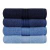 Πετσέτες προσώπου Rainbow Hobby σετ 4 τμχ 500gr/m² χρώμα shades blue