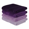 Πετσέτες προσώπου Rainbow Hobby σετ 4 τμχ 500gr/m² χρώμα shades purple