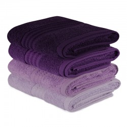 Πετσέτες προσώπου Rainbow Hobby σετ 4 τμχ 500gr/m² χρώμα shades purple