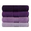 Πετσέτες προσώπου Rainbow Hobby σετ 4 τμχ 500gr/m² χρώμα shades purple