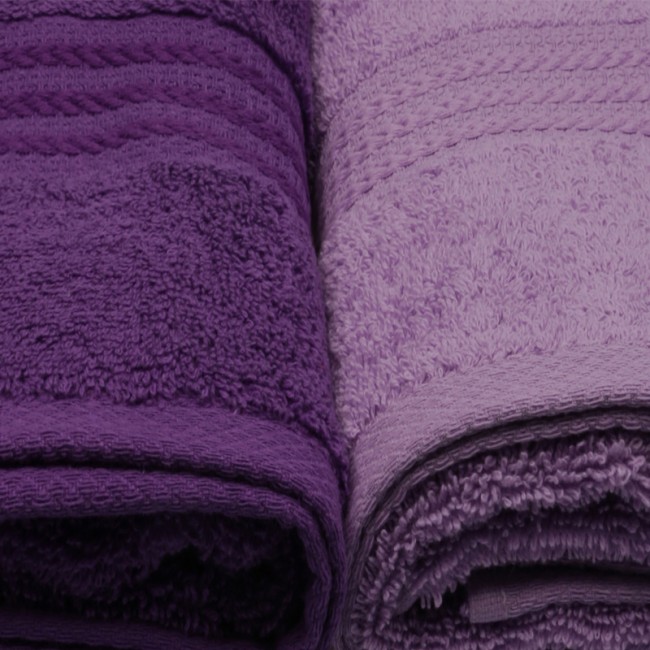 Πετσέτες προσώπου Rainbow Hobby σετ 4 τμχ 500gr/m² χρώμα shades purple
