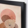 "Pink Leaves" Megapap painting in MDF  frame 50x70cm.