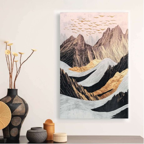 "Abstract Mountain" Megapap painting on canvas digital printing 70x100x3cm.