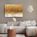 Golden Birds Megapap painting on canvas digital printing 100x70x3cm.