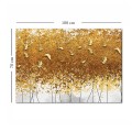 Golden Birds Megapap painting on canvas digital printing 100x70x3cm.