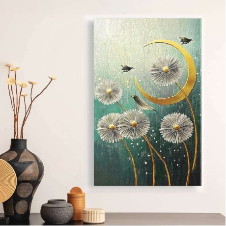 "Wildflowers" Megapap painting on canvas digital printing 70x100x3cm.
