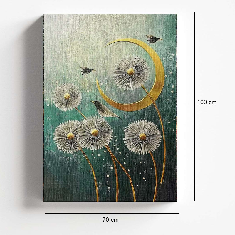 "Wildflowers" Megapap painting on canvas digital printing 70x100x3cm.