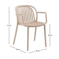 POCO Armchair PP-UV Cappuccino