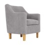 BETA Armchair Light Grey Fabric