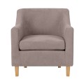 BETA Armchair Light Brown Fabric