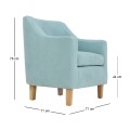 BETA Armchair Pale Green Fabric