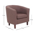 BOGA Armchair Fabric Brown