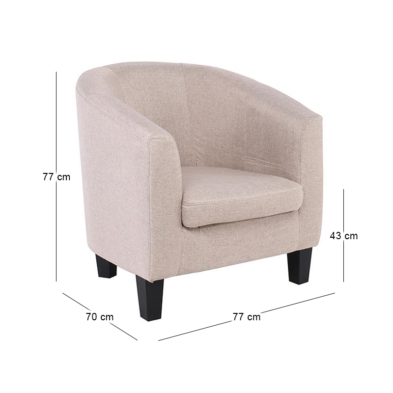 BOGA Armchair Fabric Beige