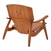 Πολυθρόνα Brazin pakoworld φυσικό teak ξύλο 67x76x78.5εκ