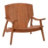 Πολυθρόνα Brazin pakoworld φυσικό teak ξύλο 67x76x78.5εκ