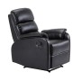 Πολυθρόνα relax Comfort τεχνόδερμα χρώμα μαύρο 79x97x101εκ.