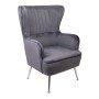 CROMA Armchair Fabric Grey Velure