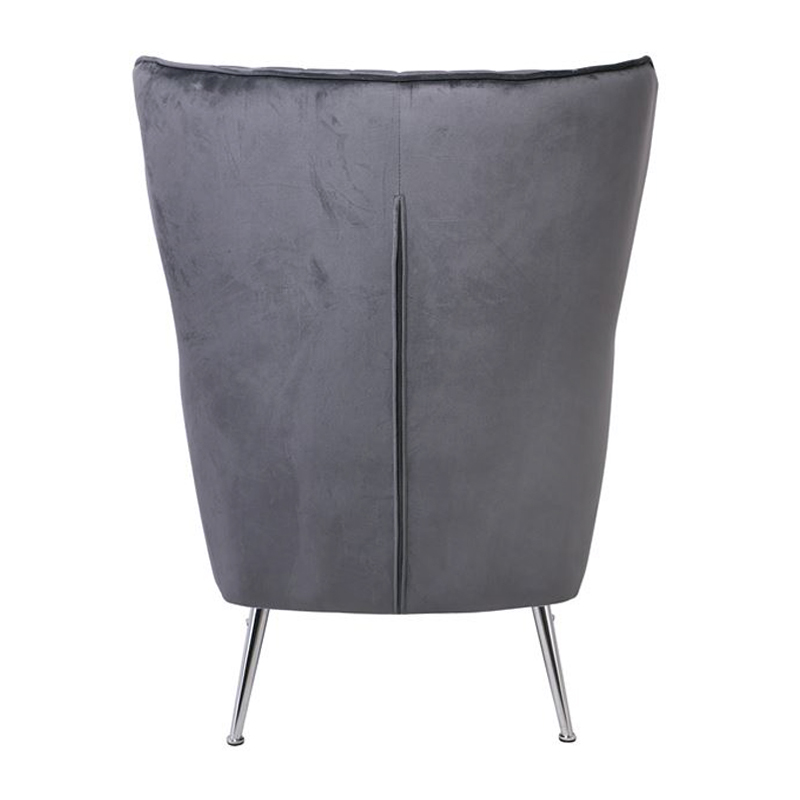 CROMA Armchair Fabric Grey Velure