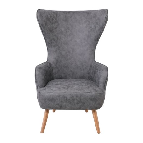Πολυθρόνα DOVELA με ύφασμα Linen σε χρώμα γκρι 77x82x120εκ.