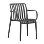 MODA-H Stackable Armchair PP-UV Black