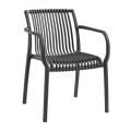 MODENA Stackable Armchair PP-UV Anthracite