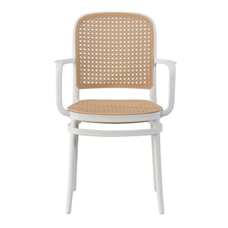 FLORENCE Stacking Armchair PP White/Beige