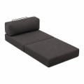 Πολυθρόνα - κρεβάτι Comfort Megapap υφασμάτινη χρώμα ανθρακί 95x95x75εκ.