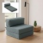 Πολυθρόνα - κρεβάτι Comfort Megapap υφασμάτινη χρώμα μέντα 95x95x75εκ.