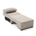 Perenna Megapap fabric single armchair with bed in grey color 116x93x83cm.