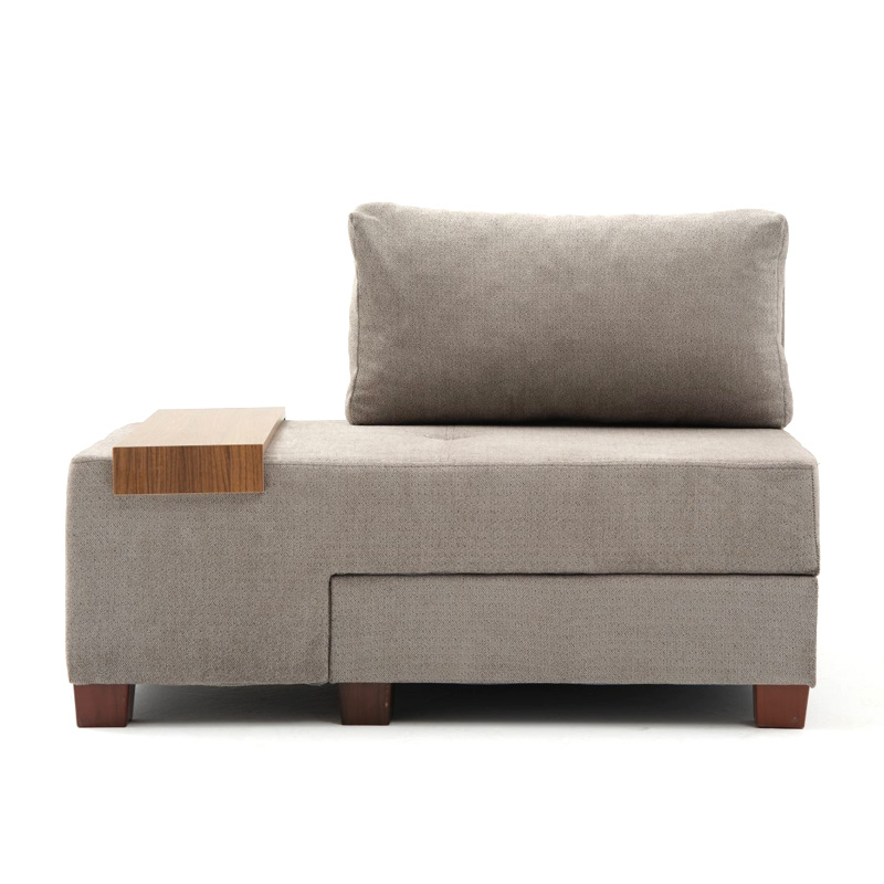 Perenna Megapap fabric single armchair with bed in grey color 116x93x83cm.