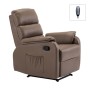 COMFORT Massage Armchair Relax Cappuccino Pu