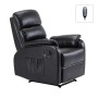 COMFORT Massage Armchair Relax Black Pu