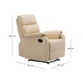 COMFORT Armchair Relax Beige Pu