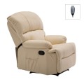 SPACE Massage Armchair Beige Pu