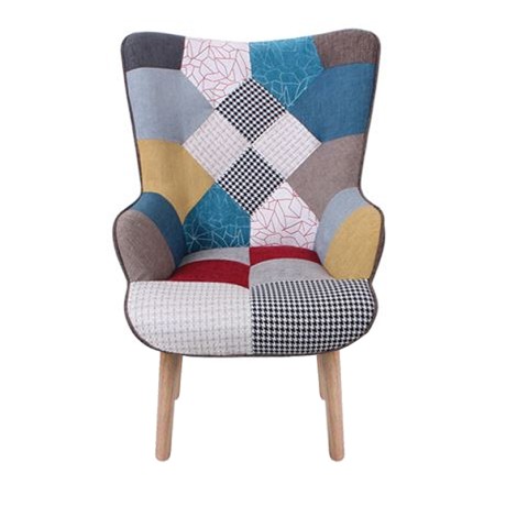 MARON Armchair Patchwork Fabric