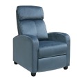 PORTER Armchair Relax Grey-Blue Velure