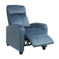 PORTER Armchair Relax Grey-Blue Velure