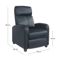 PORTER Armchair Relax Black Velure