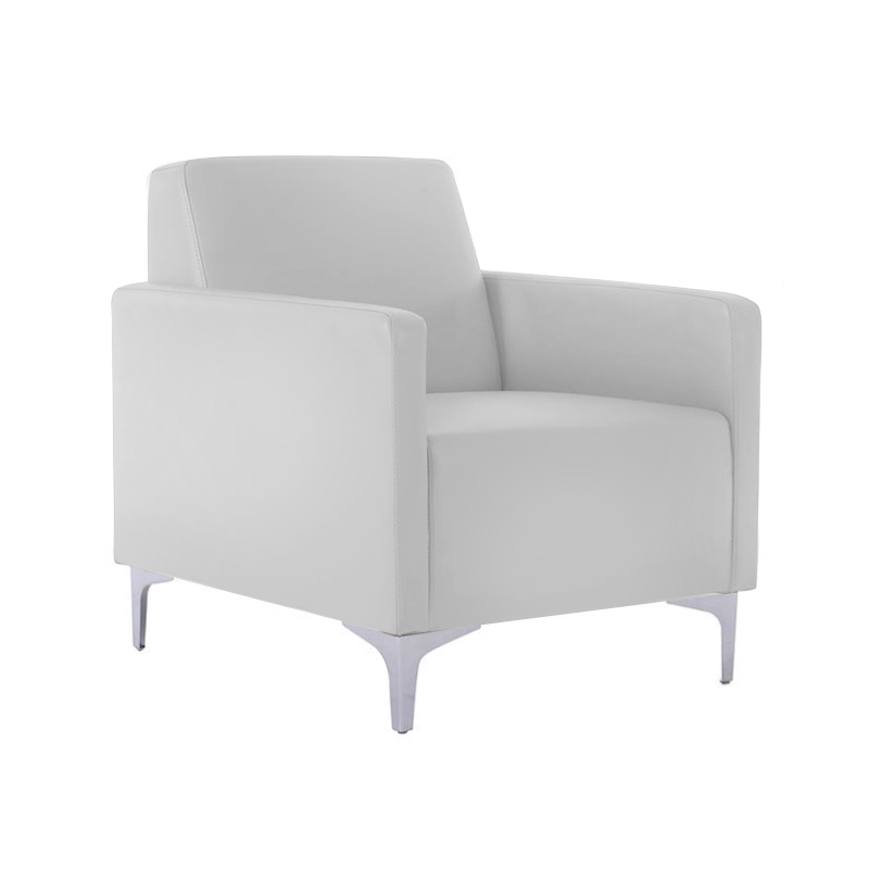 Πολυθρόνα STYLE από τεχνόδερμα Pu σε χρώμα λευκό 64x71x72εκ.