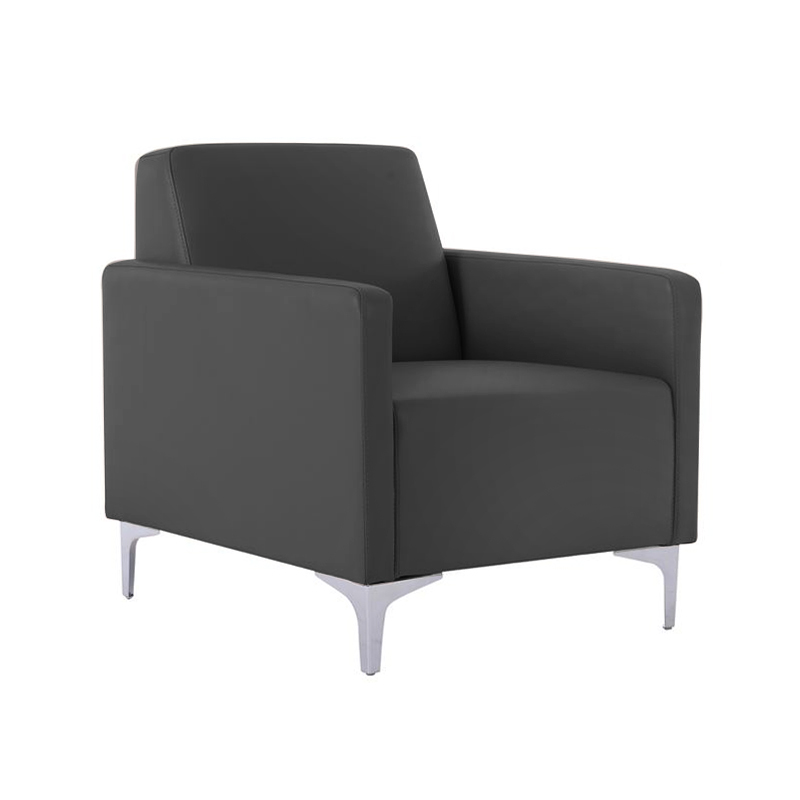 Πολυθρόνα STYLE με τεχνόδερμα Pu σε χρώμα μαύρο 64x71x72εκ.