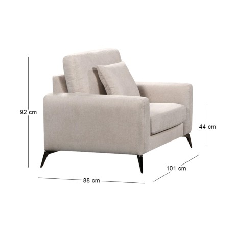 TIPO Armchair Fabric Beige