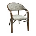 VEGERA Armchair Alu Walnut/Textilene Beige