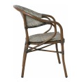 VEGERA Armchair Alu Walnut/Textilene Beige
