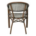 VEGERA Armchair Alu Walnut/Textilene Beige