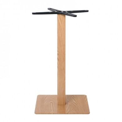 PRATO 40x40cm Steel Base H72cm Natural Wood Effect