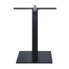 PRATO Βάση 50x50cm Steel H72cm Μαύρη/Cross 60x60