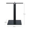PRATO Βάση 50x50cm Steel H72cm Μαύρη/Cross 60x60