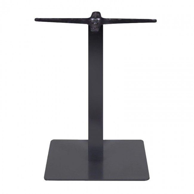 PRATO Βάση χαμηλή 40x40cm Steel H49cm Μαύρη